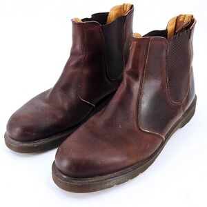 Dr. Martens Vintage 2976 Chelsea Boots Made in England Brown Leather